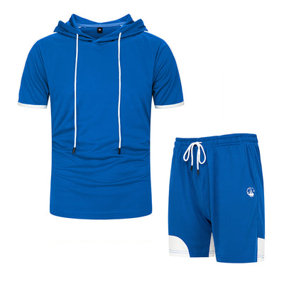 Conjunto Deportivo Casual con Capucha y Combinación de Colores para Hombre - Image 4