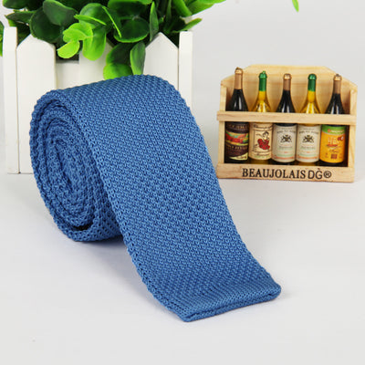 Corbata Tejida Unicolor para Hombre - Image 32