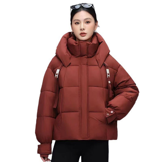 Chaqueta Acolchada Corta Estilo Coreano para Mujer - Image 5