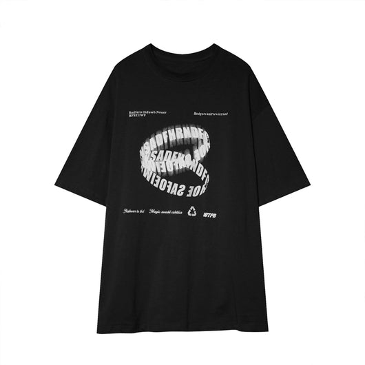 Camiseta Holgada con Cuello Redondo y Monograma - Image 2