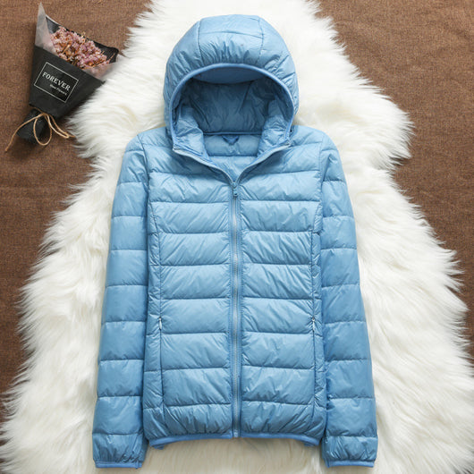 Chaqueta Acolchada Ligera para Mujer con Capucha Ajustada - Image 3