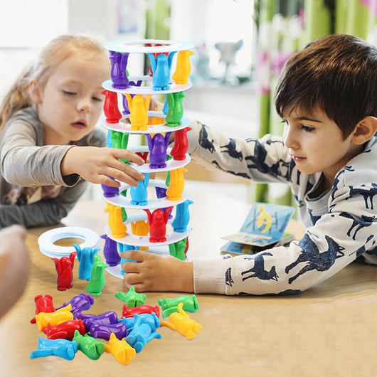 Juego de Torre Pingüino - Desafío de Equilibrio y Colapso