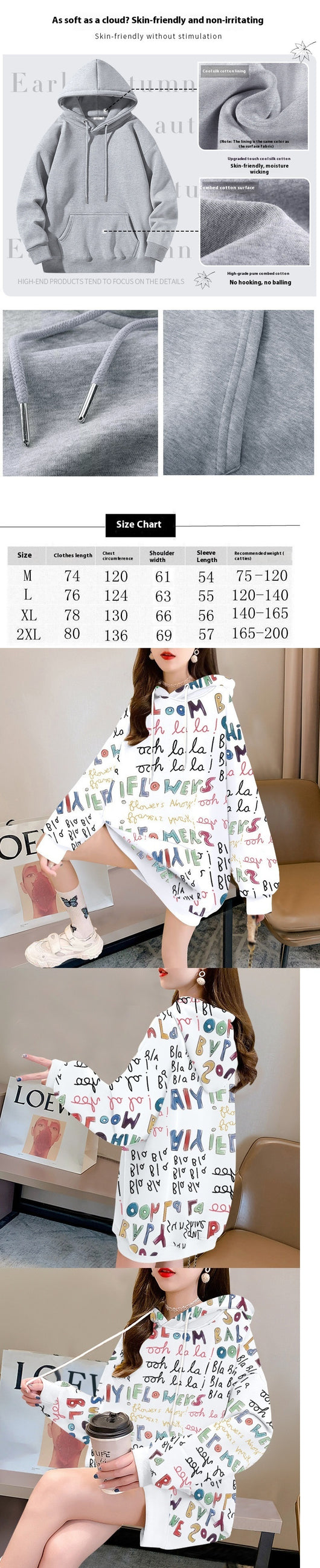 Sudadera con Capucha Premium Larga para Mujer - Image 8
