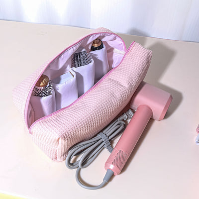 Bolsa Organizadora de Gran Capacidad para Secador y Maquillaje con Forro de Algodón - Image 6