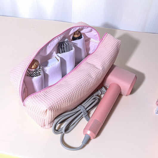 Bolsa Organizadora de Gran Capacidad para Secador y Maquillaje con Forro de Algodón - Image 6