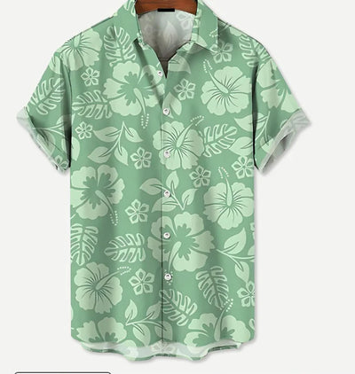 Camisa Casual de Playa para Hombre - Manga Corta Estilo Vacaciones - Image 7