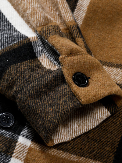 Camisa Franela a Cuadros Slim Fit Manga Larga para Hombre Otoño-Invierno - Image 12