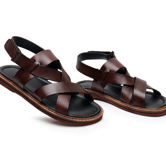 Sandalias Casuales de Cuero Genuino para Hombre - Comodidad de Verano - Image 4
