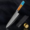 Juego de Cuchillos Damascus Acero Japonés - Chef Profesional y Santoku