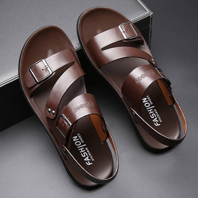 Sandalias y Pantuflas de Piel para Hombre