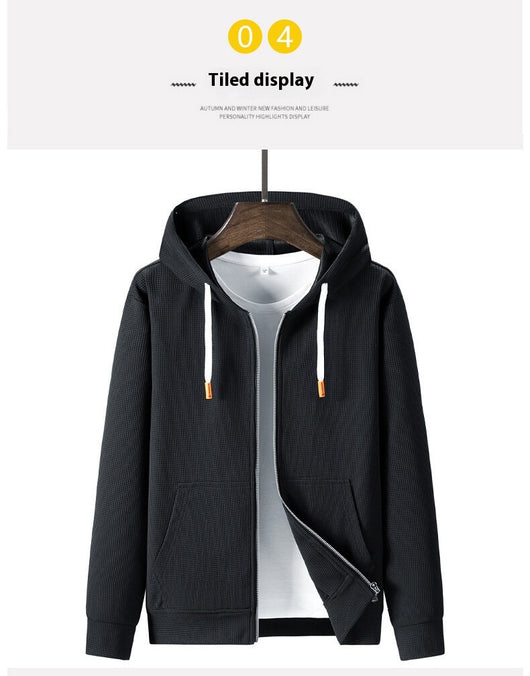 Sudadera Deportiva con Capucha Texturizada Waffle para Hombre - Image 16