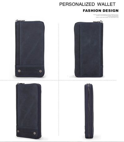 Cartera de Cuero Genuino con Protección Anti-fraude para Hombre - Image 38
