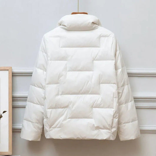Chaqueta Acolchada de Algodón con Personalidad para Mujer - Image 3