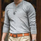 Camiseta Casual Retro Americana de Color Liso para Hombre