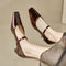 Zapatos Mujer Punta Cuadrada con Tacón de 3cm