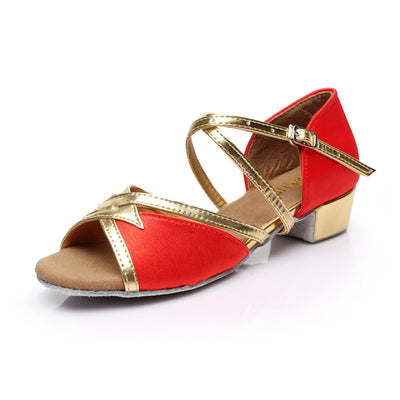 Zapatos de Danza Infantiles con Tacón Bajo y Suela Suave - Estándar Nacional - Image 14