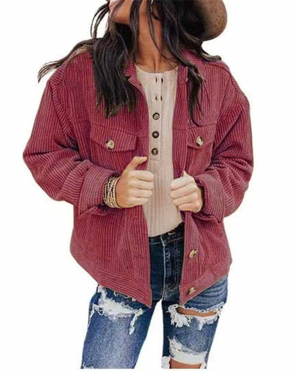 Cardigan de Terciopelo Suelto para Mujer - Abrigo Casual Otoño Invierno