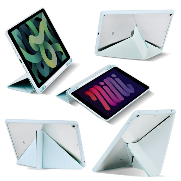 Funda Protectora de Cuero con Ranura para Bolígrafo y Diseño Plegable Y
