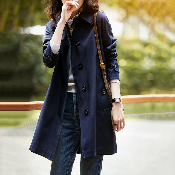 Abrigo Casual de Temperamento Elegante para Mujer
