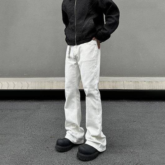 Jeans Skinny Negros Desgastados Retro para Hombre - Corte Favorecedor - Image 8