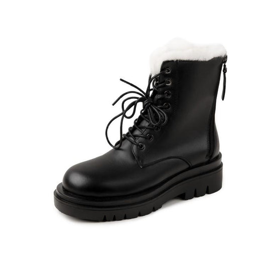 Botas Cálidas para Mujer en Cuero Genuino con Cierre - Image 9