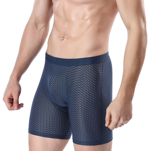 Bóxer Largo Deportivo de Malla Transpirable para Hombre - Image 7