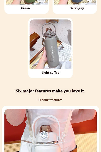 Termo Doble Capacidad Grande para Bebidas Frías y Calientes - Image 15