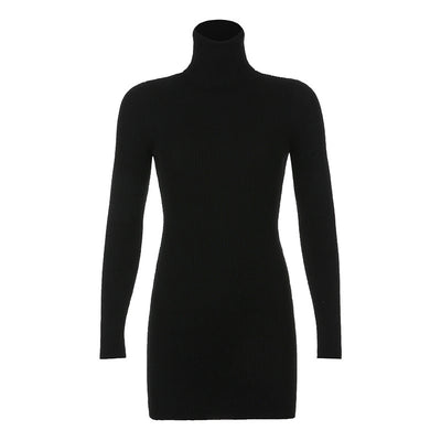 Vestido Largo de Cuello Alto y Manga Larga para Mujer - Image 9