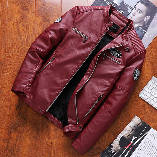 Chaqueta de Cuero PU con Forro Velvet Aislante Térmico - Image 9