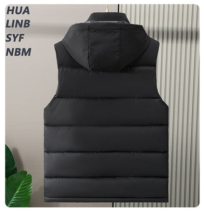 Chaleco de Invierno para Hombre con Capucha Desmontable - Image 12