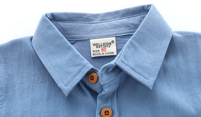 Camisa Infantil Colores Sólidos - Estilo Moderno para Niños - Image 15