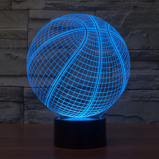 Lámpara 3D de Baloncesto con Ilusión Óptica y Luces Coloridas - Image 7