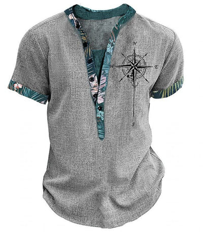 Playera Estampada 3D Estilo Europeo Americano con Botones para Jóvenes - Image 23