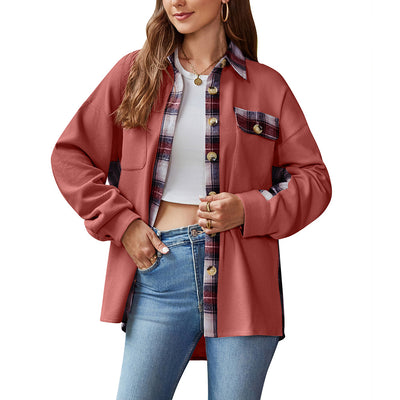 Chaqueta Suéter Cuadrillé Boyfriend Holgada de Punto Waffle - Image 9