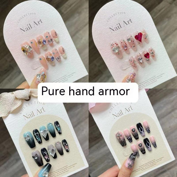 Unhas Postiças Longas Artesanais - Manicure Perfeita Pronta para Usar