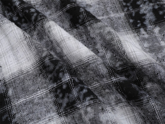Camisa Cuadriculada Holgada de Manga Larga para Hombre - Image 15