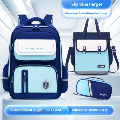 Mochila Escolar Ergonómica con Protección de Columna y Tela Impermeable - Image 42
