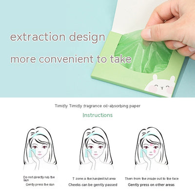 Papeletas Absorbentes de Aceite Facial - 100 Piezas con Aroma - Image 3
