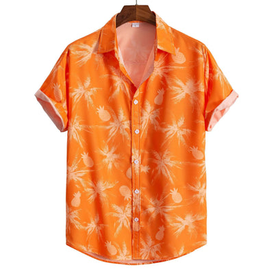 Camisa Estampada Artística para Hombre - Manga Corta - Image 8