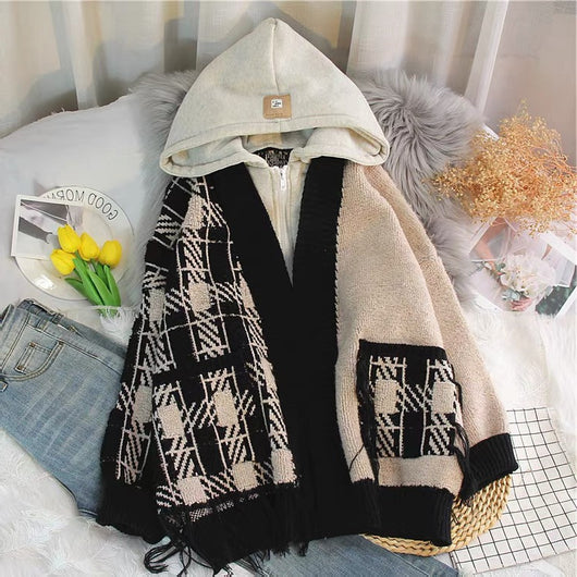 Cardigan Tejido Holgado con Borlas para Mujer - Image 9