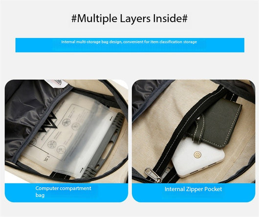 Mochila Casual AZELA Púrpura Ligera, Daypack Multicompartimento con Malla Transpirable - Image 24
