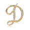 Fashion clothing accessories 26 English alphabet brooches D