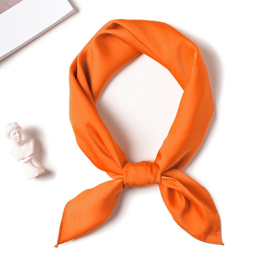 Pañuelo de Seda Liso con Amarre para Cabello - Image 19