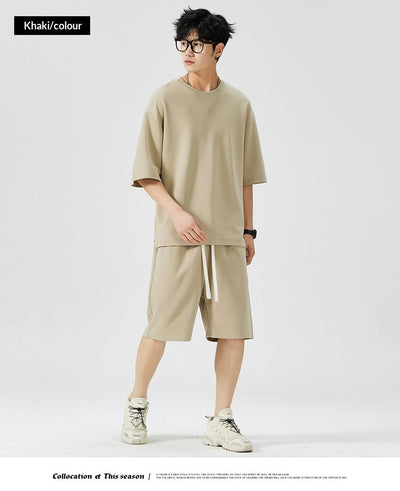 Conjunto Deportivo Hombre Verano Seda Helada Ligero Cómodo - Image 11