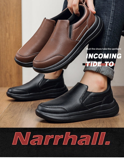 Zapatos de Cuero Ligero Premium para Hombre - Comodidad Casual Elegante - Image 18