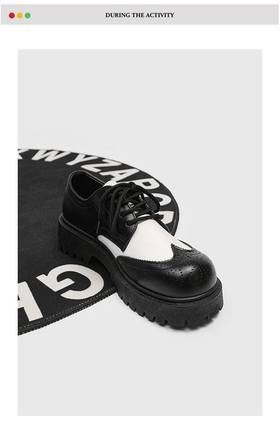 Zapatos de Cuero Casual con Tallado Brogue para Hombre - Image 18