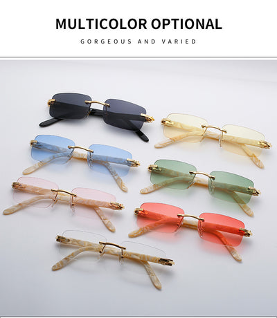 Gafas de Sol Cuadradas Acetato sin Marco - Image 11