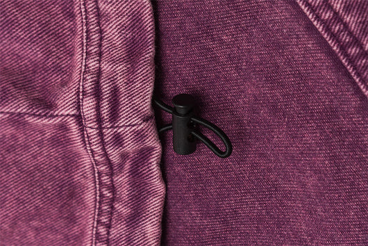 Sudadera Hoodie Denim Desgastada Estilo Punk con Capucha - Image 17