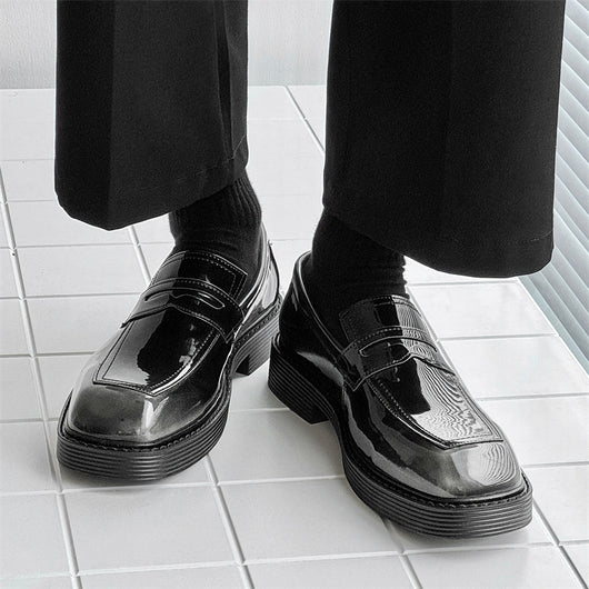 Zapatos de Cuero Estilo Británico con Suela Gruesa - Comodidad Hong Kong para Primavera y Otoño - Image 6