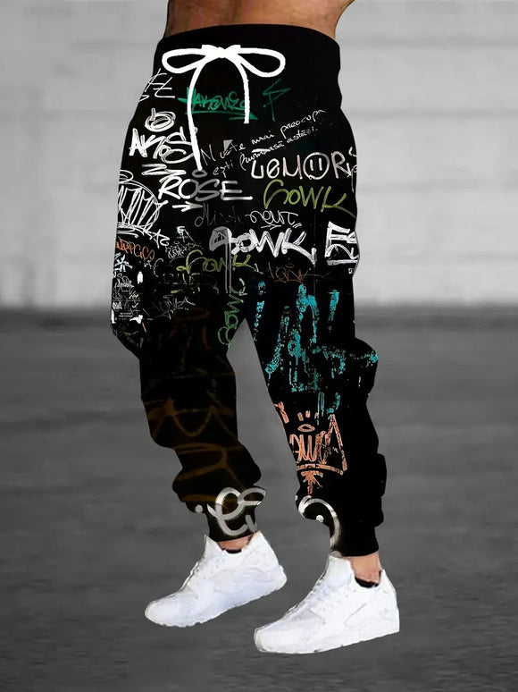 Pantalones de Chándal Hiphop con Estampado Digital para Hombre